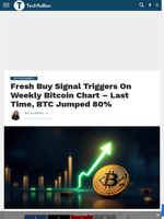 Fresh Buy Signal Triggers On Weekly Bitcoin Chart – Last Time, BTC Jumped 80%