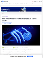 XRP Price Prediction for March: Rally, Stuck, or Drop Below $1?