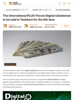 The International PLUS-Forum Digital Uzbekistan to be held in Tashkent for the 6th time - AMBCrypto