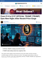 From $14 to $15? OFFICIAL TRUMP (TRUMP) Eyes New Highs After Recent Price Surge