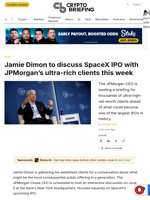 Jamie Dimon to discuss SpaceX IPO with JPMorgan's ultra-rich clients this week