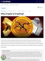 Why Crypto Is Crashing?