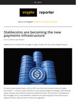 Stablecoins are becoming the new payments infrastructure