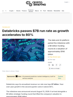 Databricks passes $7B run rate as growth accelerates to 80%