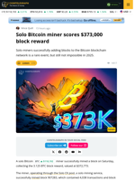 Solo Bitcoin Miner Successfully Mines Block