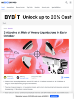 3 Altcoins Could See Major Liquidations This Week