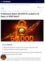 Pi Network News: 60,000 Pi Locked in 12 Days, Is 100K Next?