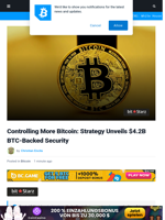 Controlling More Bitcoin: Strategy Unveils $4.2B BTC-Backed Security