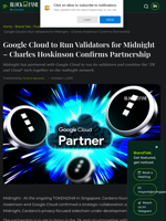 Midnight Partners with Google Cloud to Support its Privacy Infrastructure
