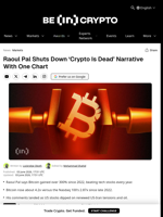 Raoul Pal Shuts Down ‘Crypto Is Dead’ Narrative With One Chart