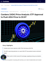 Cardano (ADA) Price Analysis: ETF Approval to Push ADA Price to $0.8?