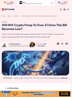 Will ImmutableX IMX Crypto Break $1 After CLARITY Act?