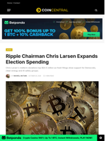 Ripple Chairman Chris Larsen Expands Election Spending - CoinCentral