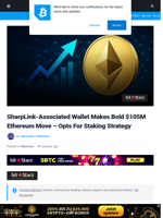 SharpLink-Associated Wallet Makes Bold $105M Ethereum Move – Opts For Staking Strategy | Bitcoinist.com