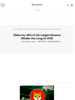 Shiba Inu: 68% of the Largest Binance Whales Are Long on SHIB