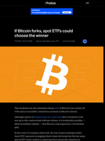 If Bitcoin forks, spot ETFs could choose the winner