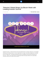 Tokenize! Global Wraps Up Bitcoin Week with Leading Investor Summit - Visionary Financial