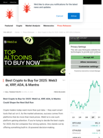 Best Crypto to Buy for 2025: Web3 ai, XRP, ADA, & Mantra - NullTX