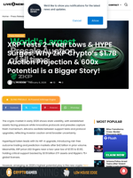 XRP Tests 2-Year Lows & HYPE Surges: Why ZKP Crypto’s $1.7B Auction Projection & 600x Potential is a Bigger Story! | Live Bitcoin News