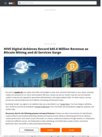 HIVE Digital Achieves Record $45.6 Million Revenue as Bitcoin Mining and AI Services Surge - Brave New Coin
