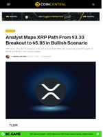Analyst Maps XRP Path From $3.33 Breakout to $5.85 in Bullish Scenario - CoinCentral