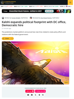 Kalshi Expands Political Footprint with DC Office, Democratic Hire