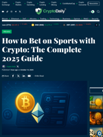 How to Bet on Sports with Crypto: The Complete 2025 Guide - Crypto Daily