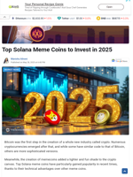 Top Solana Meme Coins to Invest in 2025