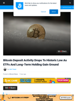 Bitcoin Deposit Activity Drops To Historic Low As ETFs And Long-Term Holding Gain Ground | Bitcoinist.com