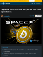 Dogecoin Price Outlook as SpaceX IPO Fuels Speculation