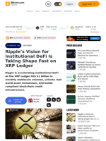 Ripple’s Vision for Institutional DeFi Is Taking Shape Fast on XRP Ledger – Featured Bitcoin News