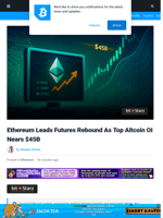 Ethereum Leads Futures Rebound As Top Altcoin OI Nears $45B