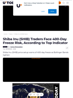 Shiba Inu (SHIB) Traders Face 400-Day Freeze Risk, According to Top Indicator - U.Today