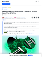HBAR Price Eclipses Bitcoin Cash After 26% Rally, What’s Next?