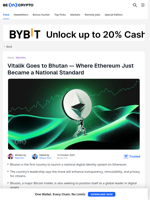 Vitalik in Bhutan: First Nation to Build Digital ID on Ethereum