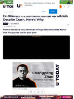 Ex-Binance CZ Remains Bullish on Bitcoin Despite Crash, Here's Why