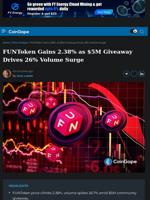 FUNToken Gains 2.38% as $5M Giveaway Drives 26% Volume Surge