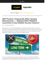 XRP Pushes Toward $5 After Senate Momentum — MAGACOIN FINANCE Launches Cross-Wallet Access Feature