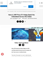 Here Is XRP Price If It Helps Bank the Unbanked Across the Globe