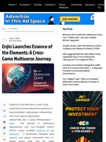 Enjin Launches Essence of the Elements: A Cross-Game Multiverse Journey