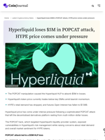 Hyperliquid loses $5M in POPCAT attack, HYPE price comes under pressure - CoinJournal