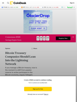 Bitcoin Treasury Companies Should Lean Into the Lightning Network