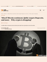 'Mixed' Bitcoin sentiment, Qubic targets Dogecoin, and more - Why crypto is dropping! - AMBCrypto