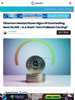 Ethereum Market Shows Signs Of Overheating Near $2,500 - Is A Short-Term Pullback Coming?
