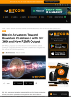 Bitcoin Advances Toward Quantum Resistance With BIP 360
