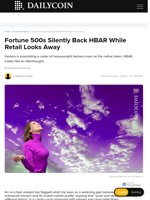 Fortune 500s Silently Back HBAR While Retail Looks Away - DailyCoin