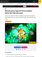 Watch These Bitcoin Price Levels Ahead of Fed Chair Powell’s Speech