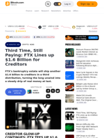 Third Time, Still Paying: FTX Lines up $1.6 Billion for Creditors – Crypto News Bitcoin News
