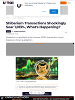 Shibarium Transactions Shockingly Soar 1,013%, What's Happening?
