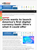 Circle wants to launch America’s first digital currency bank: Here’s what it could offer - The Crypto News Wire